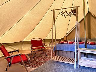 bell tent binnenkant