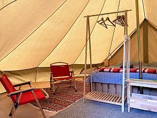 bell tent binnenkant